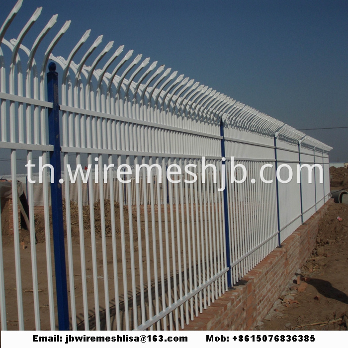 Powder Coated Security Zinc Steel Fence